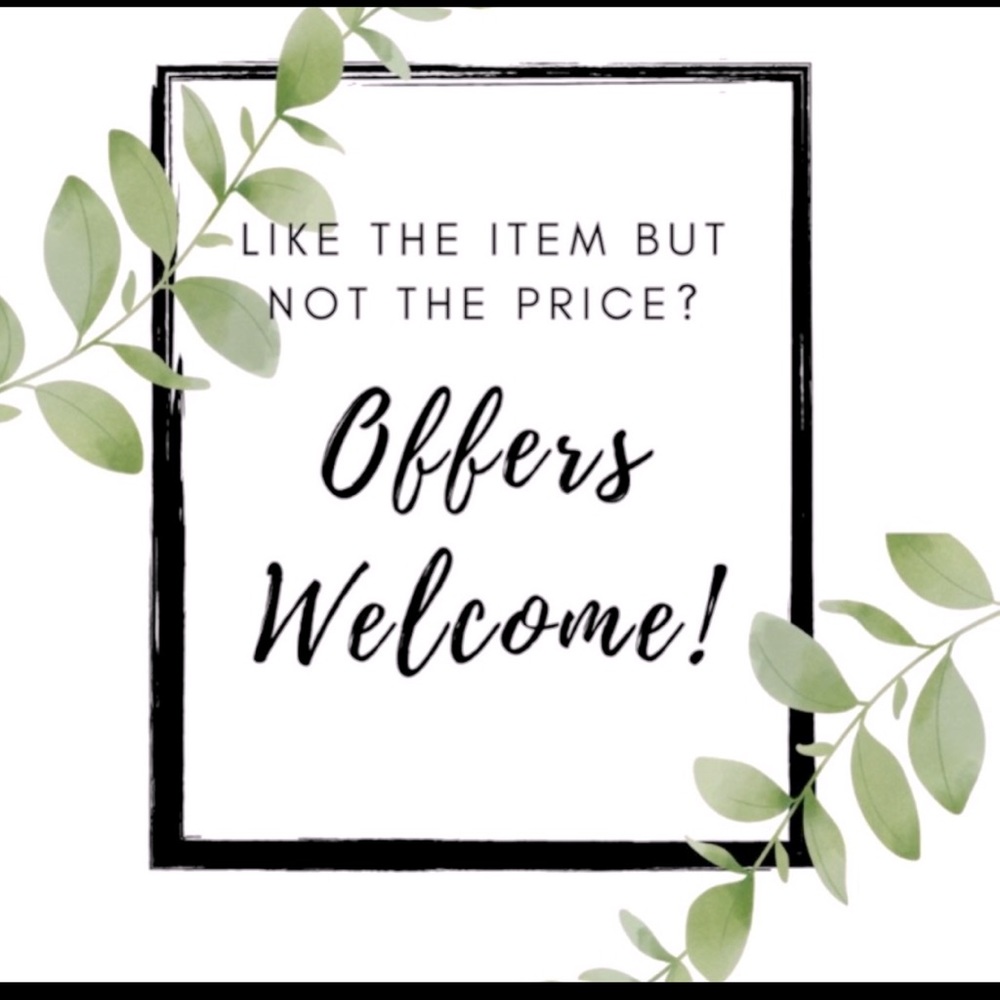 I am always open to reasonable offers ✌️🌿🌸